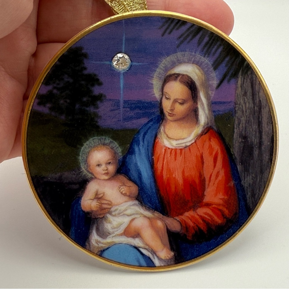 Vintage Avon Collectible Ornament Star of Bethlehem Nativity 1998 Porcelain 24k